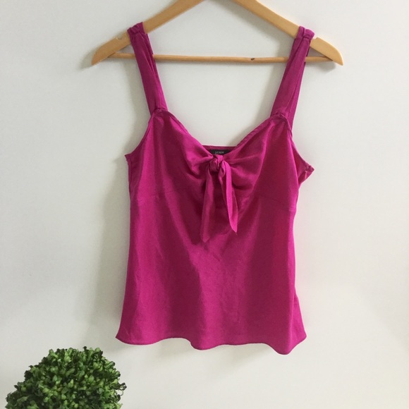 J. Crew Tops - J. CREW Tie Front Silk Cami